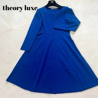 Theory luxe - theory luxe セオリーリュクス　青　ドレス　ワンピース　38 M