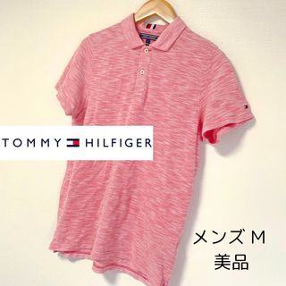 トミーヒルフィガー(TOMMY HILFIGER)の【美品】TOMMY HILFIGERトミーヒルフィガー メンズM 半袖ポロシャツ(Tシャツ/カットソー(半袖/袖なし))