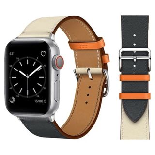 Apple Watch - アップルウォッチ バンド レザーベルト 49mm 45mm 44mm 42mm