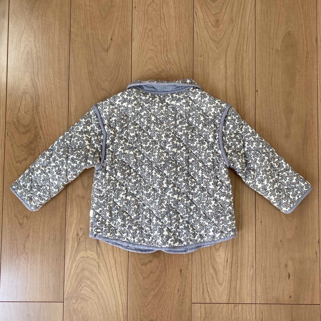 美品　クインシーメイ　QUINCYMAE フラワーキルトジャケット　2-3y キッズ/ベビー/マタニティのキッズ服女の子用(90cm~)(ジャケット/上着)の商品写真