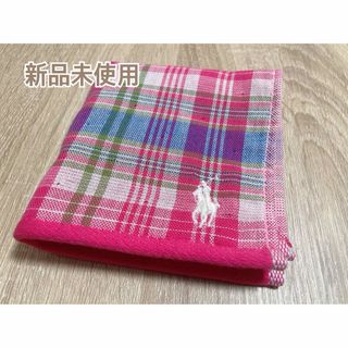 ラルフローレン(Ralph Lauren)のラルフローレン ミニハンカチ ピンク チェック(ハンカチ)