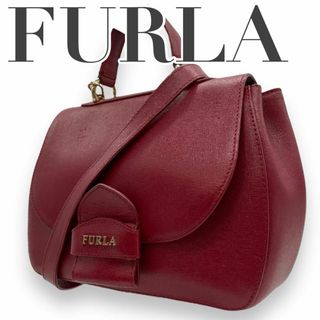 フルラ(Furla)のFULRA フルラ　s1 ハンドバッグ　レザー　2way ショルダーバッグ　赤(ハンドバッグ)