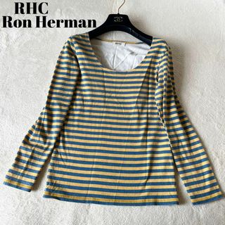 ロンハーマン(Ron Herman)のRon Herman ロンハーマン　ボーダー　黄色　青　Tシャツ　ロンT S(Tシャツ(長袖/七分))