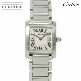 カルティエ Cartier タンクフランセーズSM W51008Q3 レディース 腕時計 アイボリー クォーツ ウォッチ Tank Francaise VLP 90220464