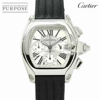 カルティエ(Cartier)のカルティエ Cartier ロードスター クロノグラフ W62019X6 メンズ 腕時計 デイト シルバー オートマ 自動巻き VLP 90232378(腕時計(アナログ))