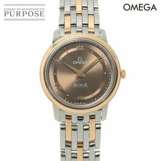 オメガ(OMEGA)の新品同様 オメガ OMEGA デビル プレステージ コンビ 424 20 27 60 13 001 レディース 腕時計 ブラウン PK18PG クォーツ De Ville VLP 90233398(腕時計)