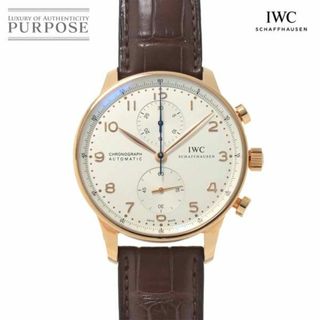 インターナショナルウォッチカンパニー(IWC)のIWC ポルトギーゼ クロノグラフ IW371480 メンズ 腕時計 K18RG 自動巻き インターナショナル ウォッチ カンパニー Portuguese VLP 90233504(腕時計(アナログ))