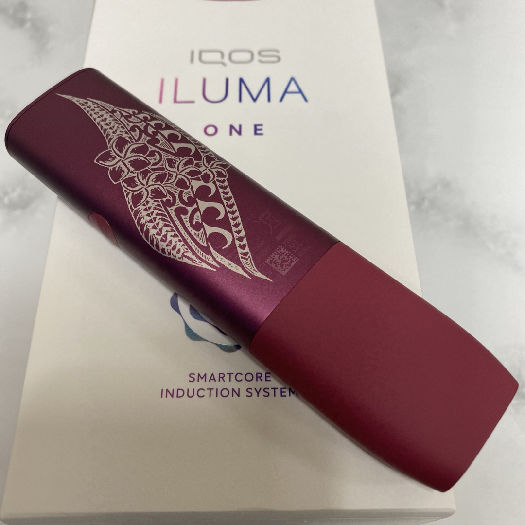 IQOS(アイコス)のiQOS ILUMA ONE イルマ ワン レーザー加工 トライバル プルメリア メンズのファッション小物(タバコグッズ)の商品写真