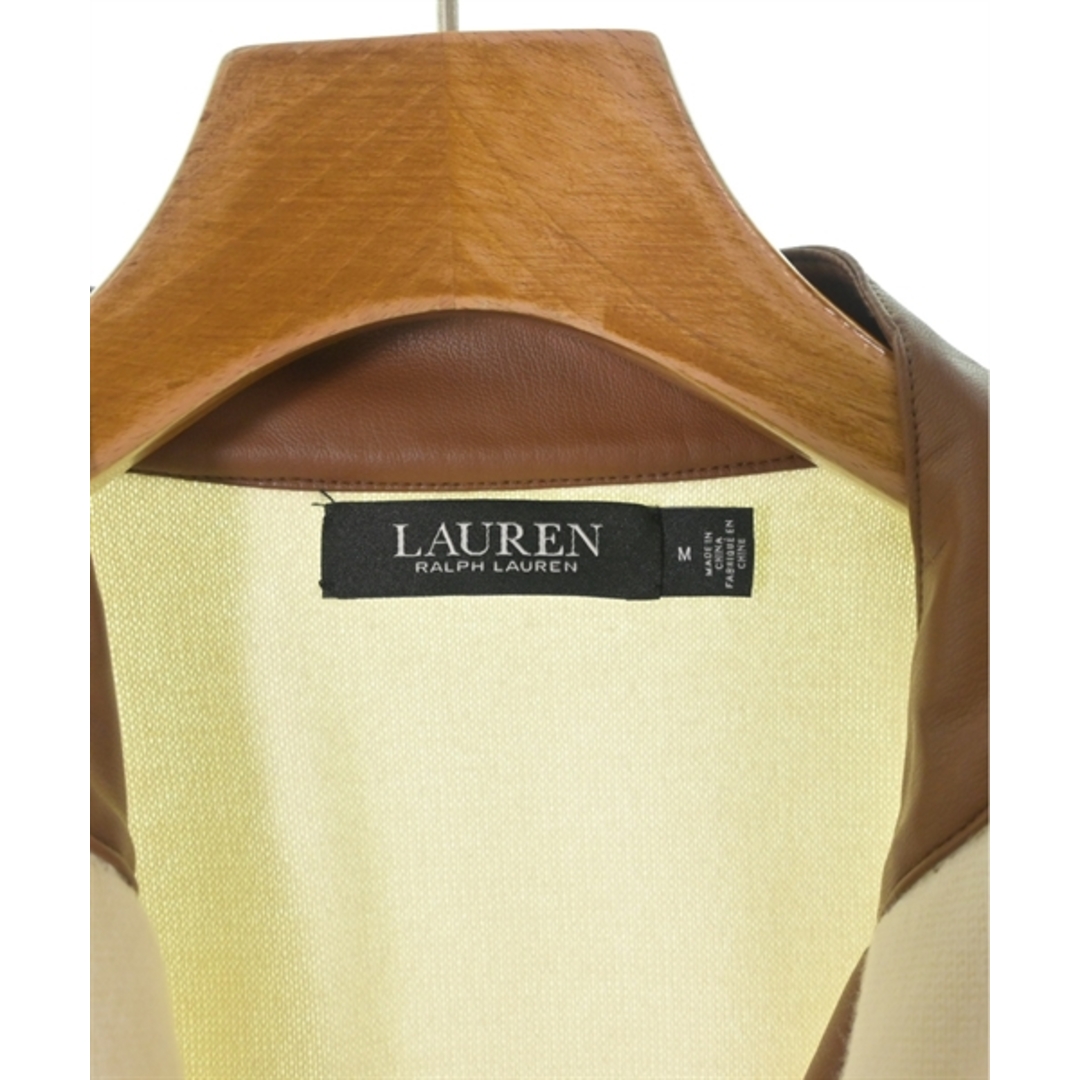 LAUREN Ralph Lauren ブルゾン（その他） M アイボリーx茶 【古着】【中古】 レディースのジャケット/アウター(その他)の商品写真