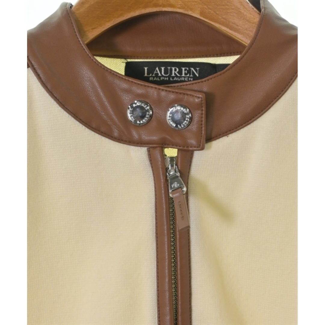 LAUREN Ralph Lauren ブルゾン（その他） M アイボリーx茶 【古着】【中古】 レディースのジャケット/アウター(その他)の商品写真