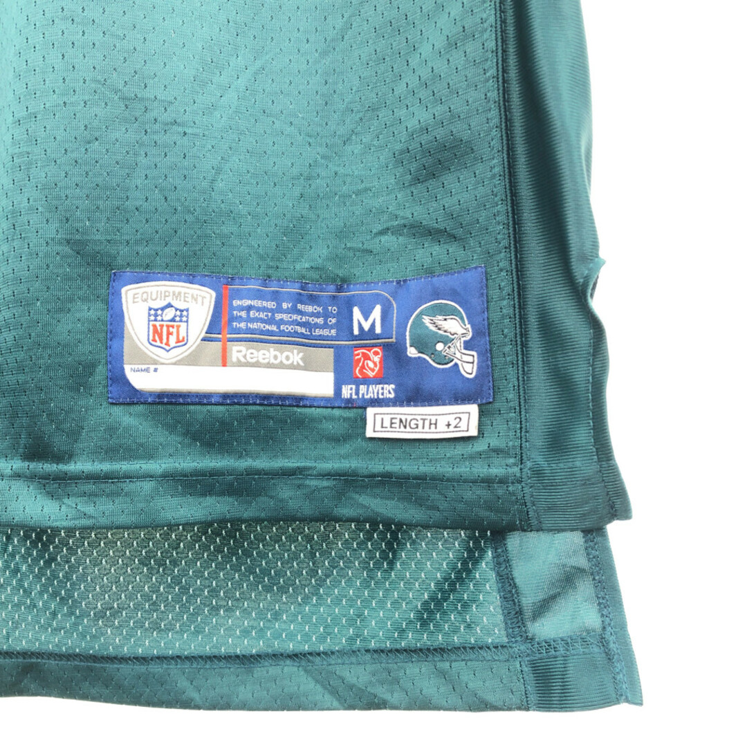 Reebok(リーボック)のReebok リーボック NFL フィラデルフィア・イーグルス ゲームシャツ ユニフォーム プロチーム グリーン (メンズ M) 中古 古着 Q6288 スポーツ/アウトドアのスポーツ/アウトドア その他(アメリカンフットボール)の商品写真
