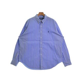 ラルフローレン(Ralph Lauren)のRalph Lauren カジュアルシャツ XXL 青x白x濃紺(ストライプ) 【古着】【中古】(シャツ)