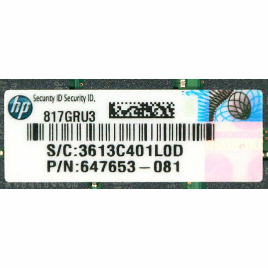 HP(ヒューレットパッカード)のHP純正メモリ PC3-10600R 16GBx2 計32GB ECC BA スマホ/家電/カメラのPC/タブレット(PCパーツ)の商品写真