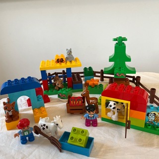 レゴ(Lego)のレゴデュプロ　ブロック　緑の基盤　まとめ売り(積み木/ブロック)