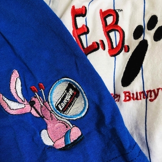 vintage Energizer Bunny ウサギ刺繍 ベースボールシャツ(シャツ/ブラウス(半袖/袖なし))