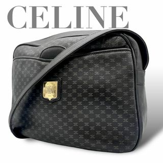 セリーヌ(celine)の美品　CELINE セリーヌ　D2　黒　トリオンフ柄　総柄　ショルダーバッグ(ショルダーバッグ)