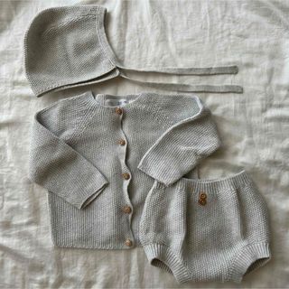 ザラキッズ(ZARA KIDS)の《ZARA BABY》グレーセットアップ(カーディガン/ボレロ)