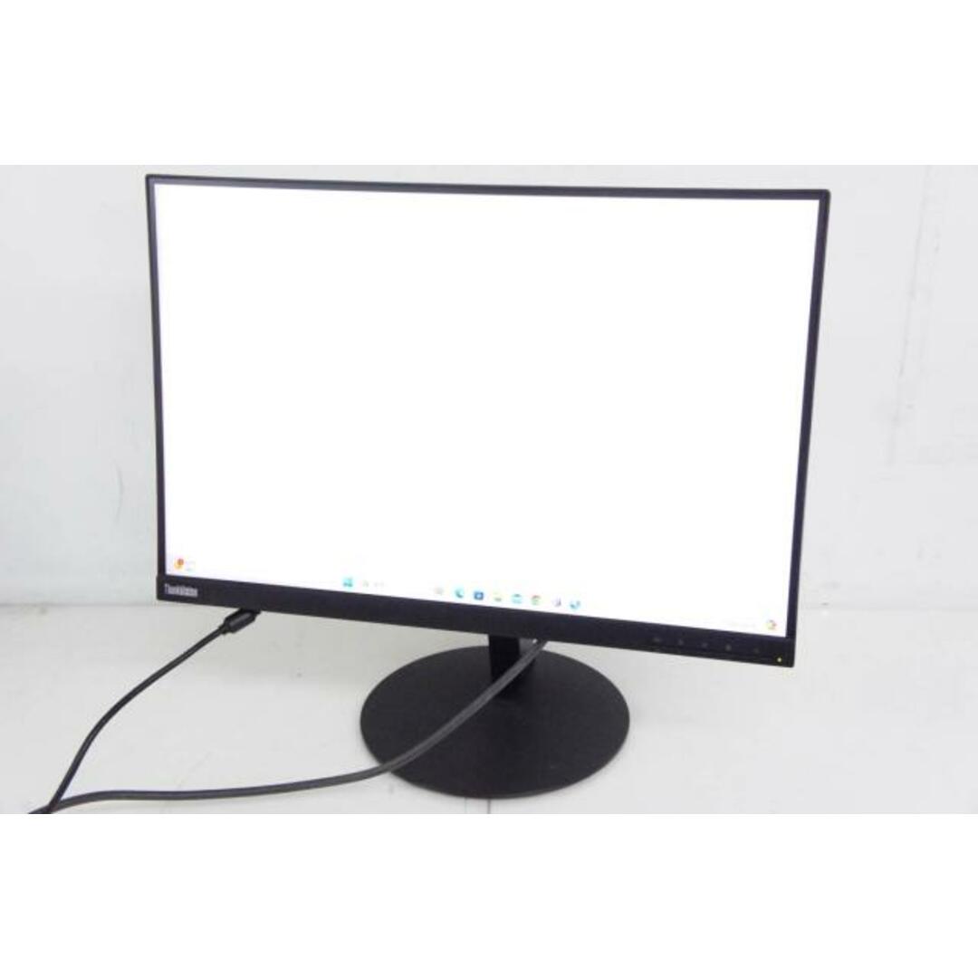 【中古】Lenovoレノボ ThinkVision 24インチ液晶モニター T24d-10 61B4-MAR1-WW 液晶ディスプレイ スマホ/家電/カメラのPC/タブレット(ディスプレイ)の商品写真