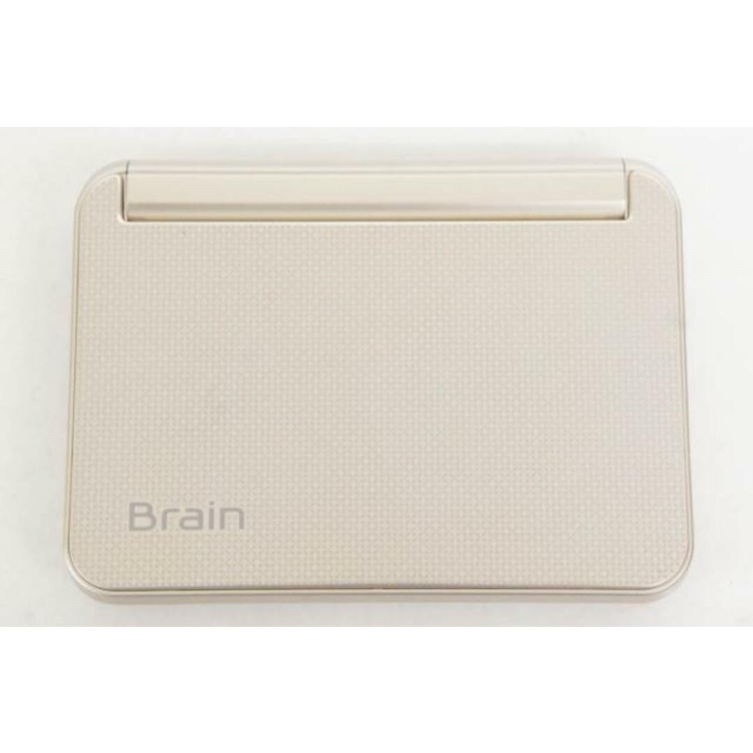 【中古】SHARPシャープ 電子辞書 Brain PW-A7300-N 生活総合タイプ ゴールド系 インテリア/住まい/日用品の文房具(その他)の商品写真