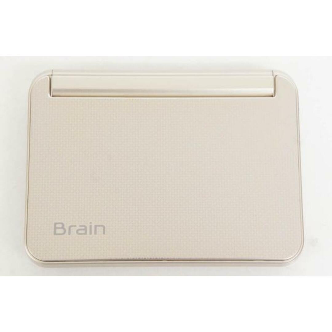 【中古】SHARPシャープ 電子辞書 Brain PW-A7300-N 生活総合タイプ ゴールド系 インテリア/住まい/日用品の文房具(その他)の商品写真