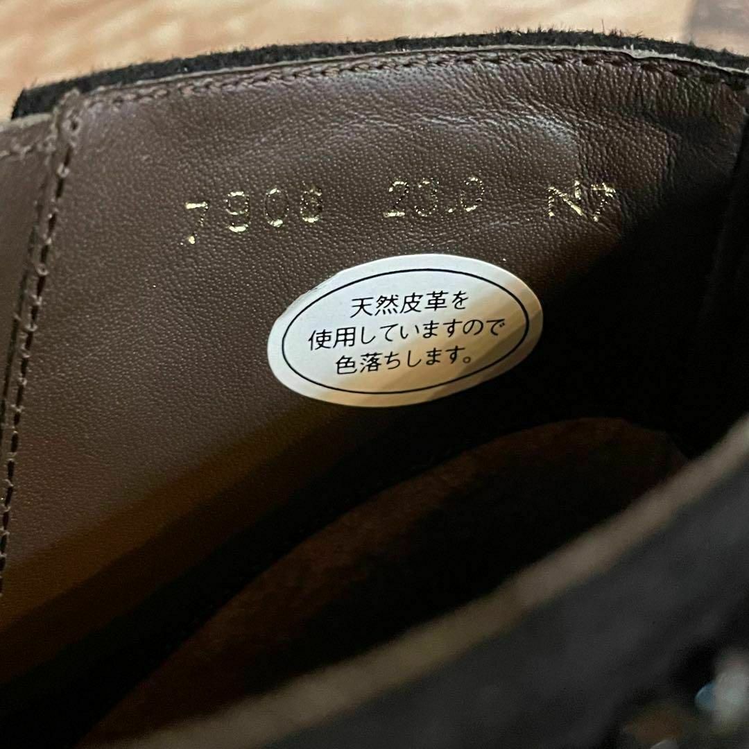 【未使用】FRESCA Ginza 本革　スウェード　ブーティ　黒 レディースの靴/シューズ(ブーツ)の商品写真