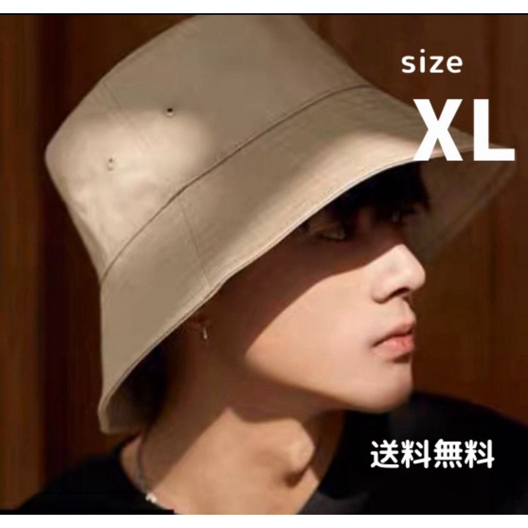 SALE  バケットハット　韓国  ユニセックス  男女兼用大きめ メンズの帽子(ハット)の商品写真