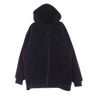 WILDTHINGS - WILDTHINGS ワイルドシングス ジャケット WT21234KY Fluffy Boa Zip Hoody フラッフィー ボア ジップ フーディー フリース パーカー ブラック系 XL【中古】