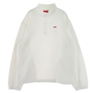 シュプリーム(Supreme)のSupreme シュプリーム スウェット 19AW Polartec Half Zip Pullover ポーラテック ハーフジップ プルオーバー ボア フリース ジャケット スウェット ホワイト系 L【中古】(スウェット)