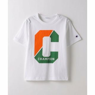 ユナイテッドアローズグリーンレーベルリラクシング(UNITED ARROWS green label relaxing)の【OFF WHITE】<Champion>TJ Cプリント Tシャツ 110cm-140cm(Tシャツ/カットソー)