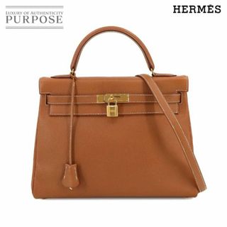 エルメス(Hermes)の新品同様 エルメス HERMES ケリー 32 2way ハンド ショルダー バッグ クシュベル エプソン ゴールド 〇Z刻印 内縫い Kelly 32 VLP 90225147(ハンドバッグ)