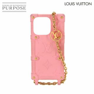 ルイヴィトン(LOUIS VUITTON)のルイ ヴィトン LOUIS VUITTON モノグラム リ トランク iPhone 14 PRO スマホ ケース ラバー ピンク M82082 VLP 90231985(その他)