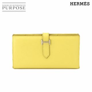 エルメス(Hermes)のエルメス HERMES ベアンスフレ 二つ折り 長財布 エプソン ジョーヌプッサン T刻印 シルバー 金具 Bearn Soufflet VLP 90232101(財布)