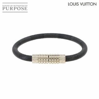 ルイヴィトン(LOUIS VUITTON)の新品同様 ルイ ヴィトン LOUIS VUITTON ダミエ グラフィット ディジット ブレスレット シルバー 金具 VLP 90232153(ブレスレット)