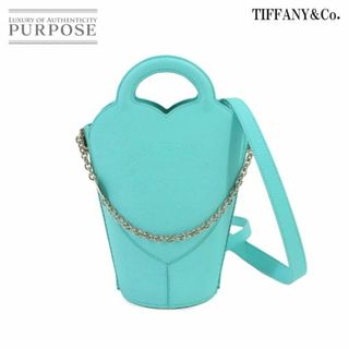 未使用 展示品 ティファニー TIFFANY&Co. リターントゥティファニー 2way ミニ ハンド クロスボディ バッグ レザー ブルー VLP 90232218