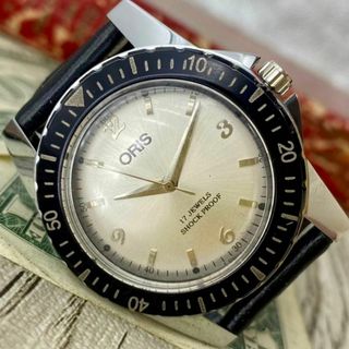 ORIS - 【落ち着いた雰囲気】オリス メンズ腕時計 シルバー ベゼル 手巻き ヴィンテージ