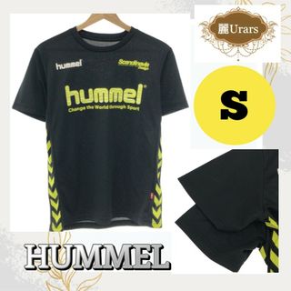 ヒュンメル トップス Tシャツ カットソー 半袖 英字プリント ブラック S(Tシャツ/カットソー(半袖/袖なし))