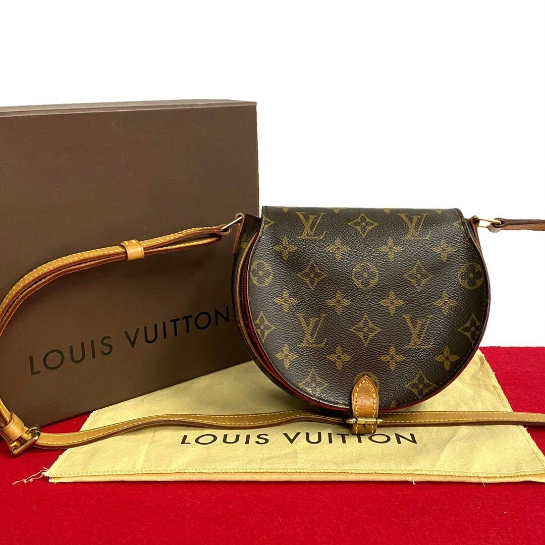 LOUIS VUITTON(ルイヴィトン)の極 美品 レア品 箱 袋付 LOUIS VUITTON ルイヴィトン タンブラン モノグラム レザー 本革 ショルダーバッグ ポシェット ブラウン 36156 レディースのバッグ(ショルダーバッグ)の商品写真