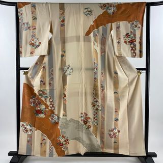 訪問着 身丈158cm 裄丈63cm 正絹 秀品 【中古】(着物)