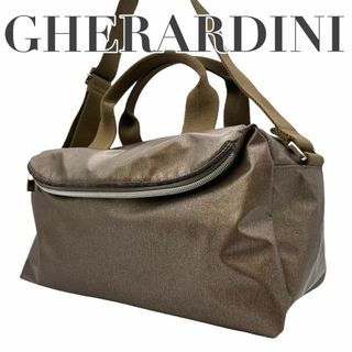 GHERARDINI - 良品　ゲラルディーニ　S7　ナイロン　2way　ハンドバッグ　斜め掛け　ブロンズ