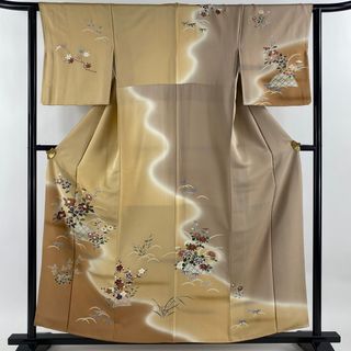 訪問着 身丈157cm 裄丈63cm 正絹 秀品 【中古】(着物)