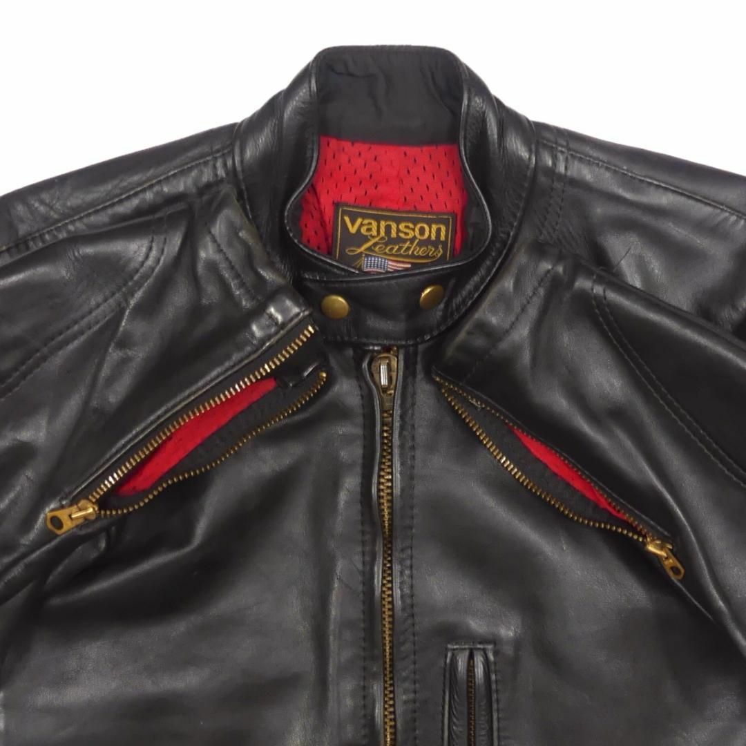 VANSON - VANSON バンソン ライダースジャケット 38 M メッシュ VANSON - VANSON バンソン ライダースジャケット 38 M メッシュ