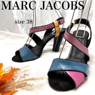 MARC JACOBS - 【レア】マークジェイコブス　マルチカラーレザーサンダル　ハートヒール