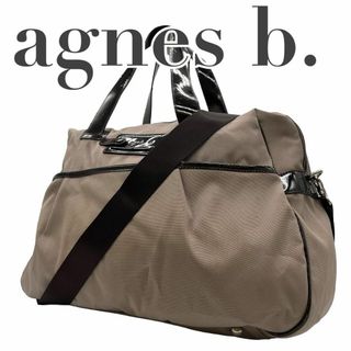 アニエスベー(agnes b.)の美品　アニエスベー　S7　ナイロン　ハンドバッグ　2way ショルダーバッグ(ボストンバッグ)