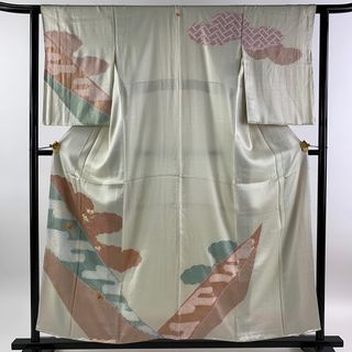 訪問着 身丈156cm 裄丈63cm 正絹 美品 秀品 【中古】(着物)