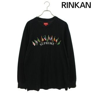 シュプリーム(Supreme)のシュプリーム  19AW  Flags L/S Top フラッグス刺繍長袖カットソー メンズ M(Tシャツ/カットソー(七分/長袖))