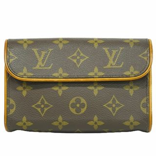 ルイヴィトン(LOUIS VUITTON)の本物 ルイヴィトン LOUIS VUITTON LV ポシェッ フロランティーヌ モノグラム ポーチ 小物入れ ブラウン M51855 Pochette Florentine ビトン バッグ 中古(ポーチ)