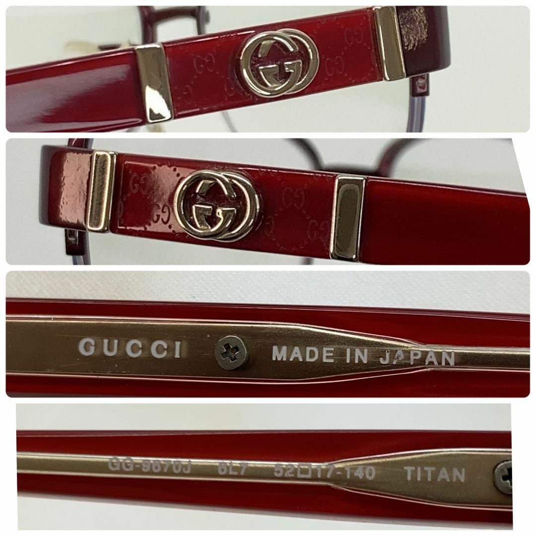 Gucci(グッチ)のGUCCI メガネフレーム　GG9670J 6L7 日本製 レディースのファッション小物(サングラス/メガネ)の商品写真