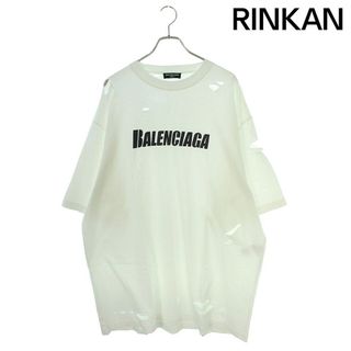 バレンシアガ(Balenciaga)のバレンシアガ  21SS  651795 TKVB8 デストロイ加工ロゴプリントTシャツ メンズ XL(Tシャツ/カットソー(半袖/袖なし))