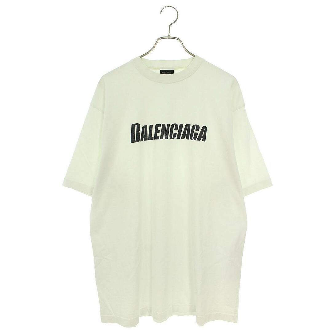Balenciaga(バレンシアガ)のバレンシアガ  651795 TNVL1 デストロイ加工オーバーサイズロゴクラックTシャツ メンズ XS メンズのトップス(Tシャツ/カットソー(半袖/袖なし))の商品写真