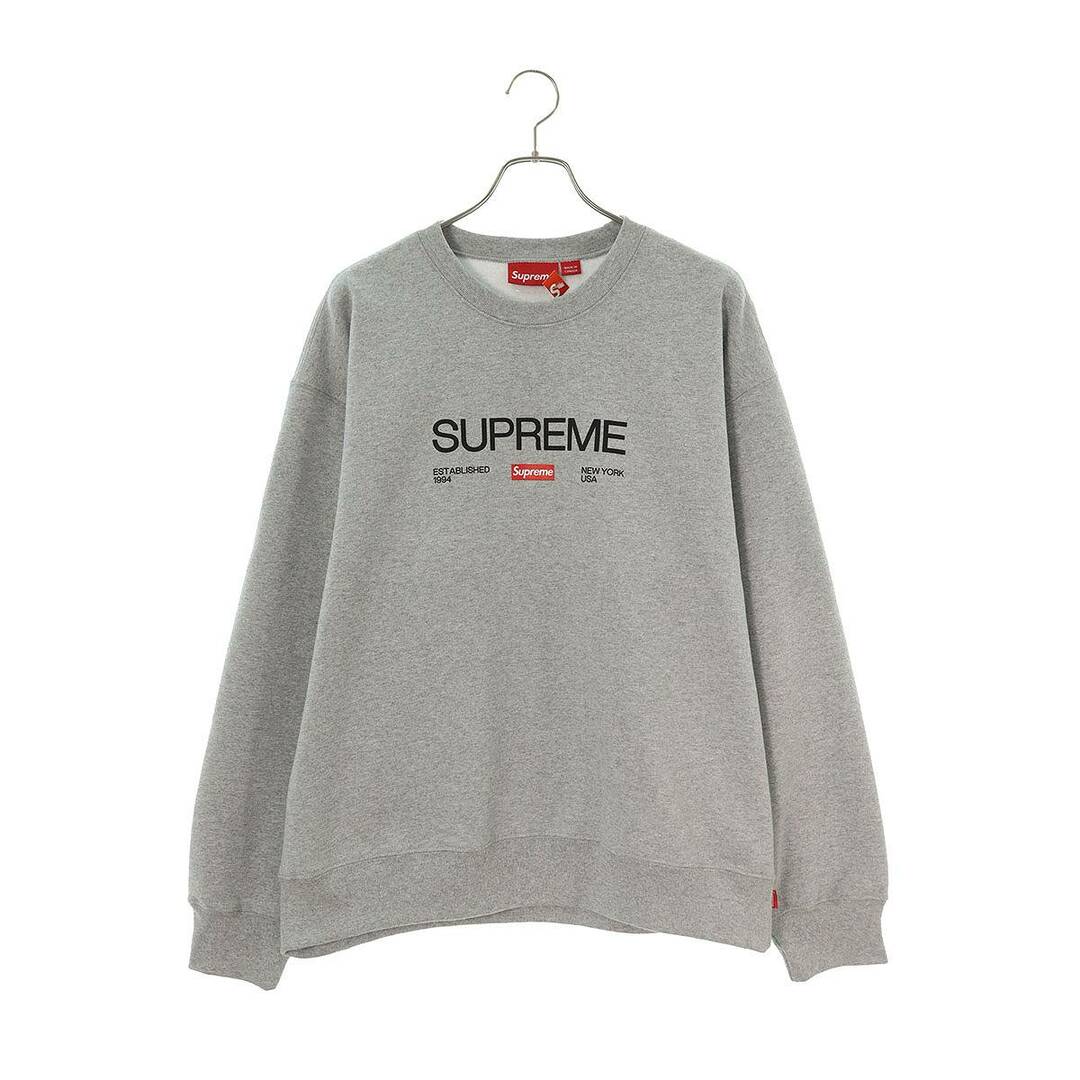 Supreme(シュプリーム)のシュプリーム  24SS  Established Crewneck エスタブリッシュドクルーネックスウェット メンズ L メンズのトップス(スウェット)の商品写真